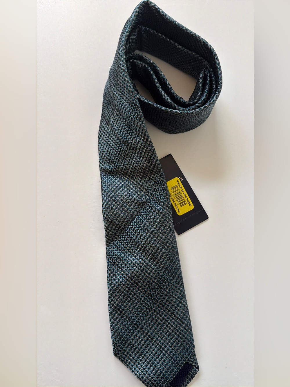 Cremieux Men's Green Patterned Silk Tie